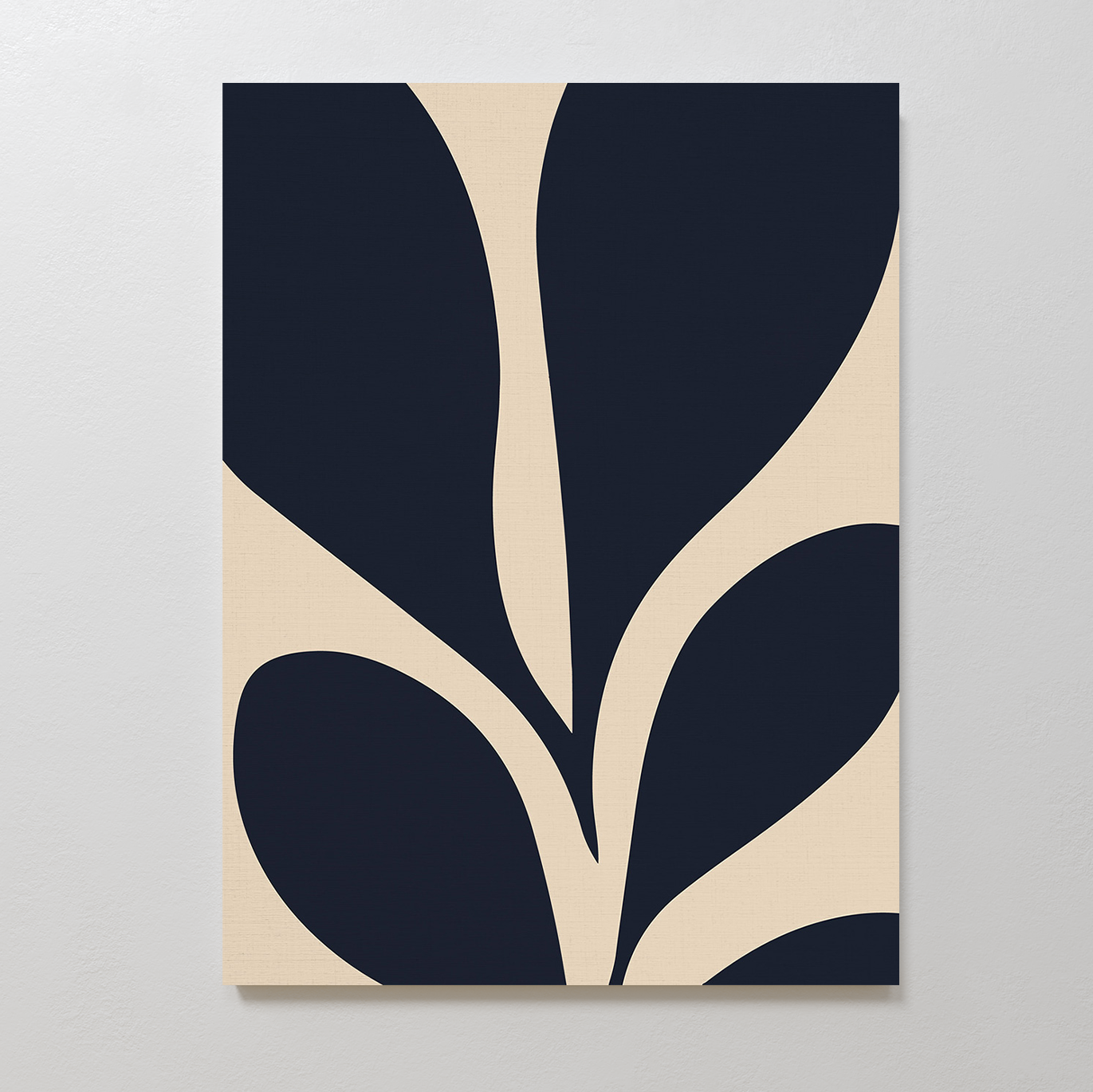 Abstract Botanical Illusion Oil Painting for Modern Home Decor