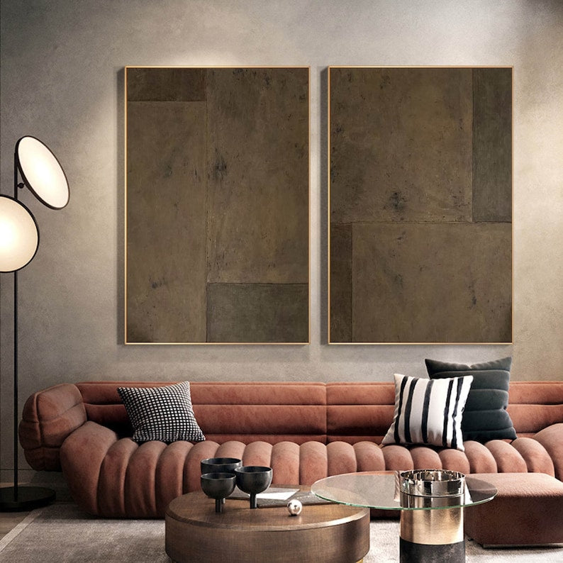 Contemporary Urban Abstract Oil Painting Panels for Modern Living Spaces