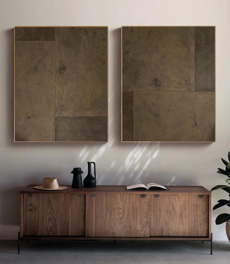 Contemporary Urban Abstract Oil Painting Panels for Modern Living Spaces