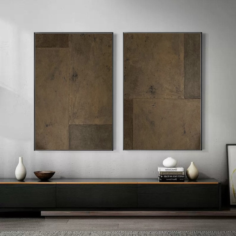 Contemporary Urban Abstract Oil Painting Panels for Modern Living Spaces