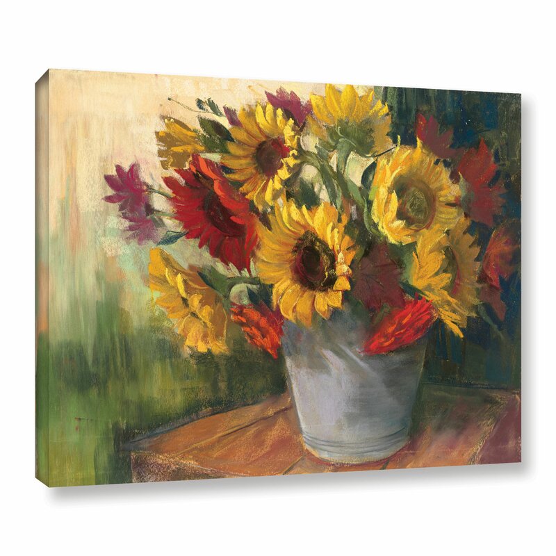 Vibrant Sunflower Oil Painting on Canvas – September Floral Decor