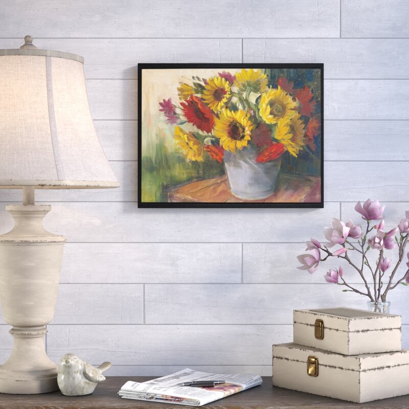 Vibrant Sunflower Oil Painting on Canvas – September Floral Decor