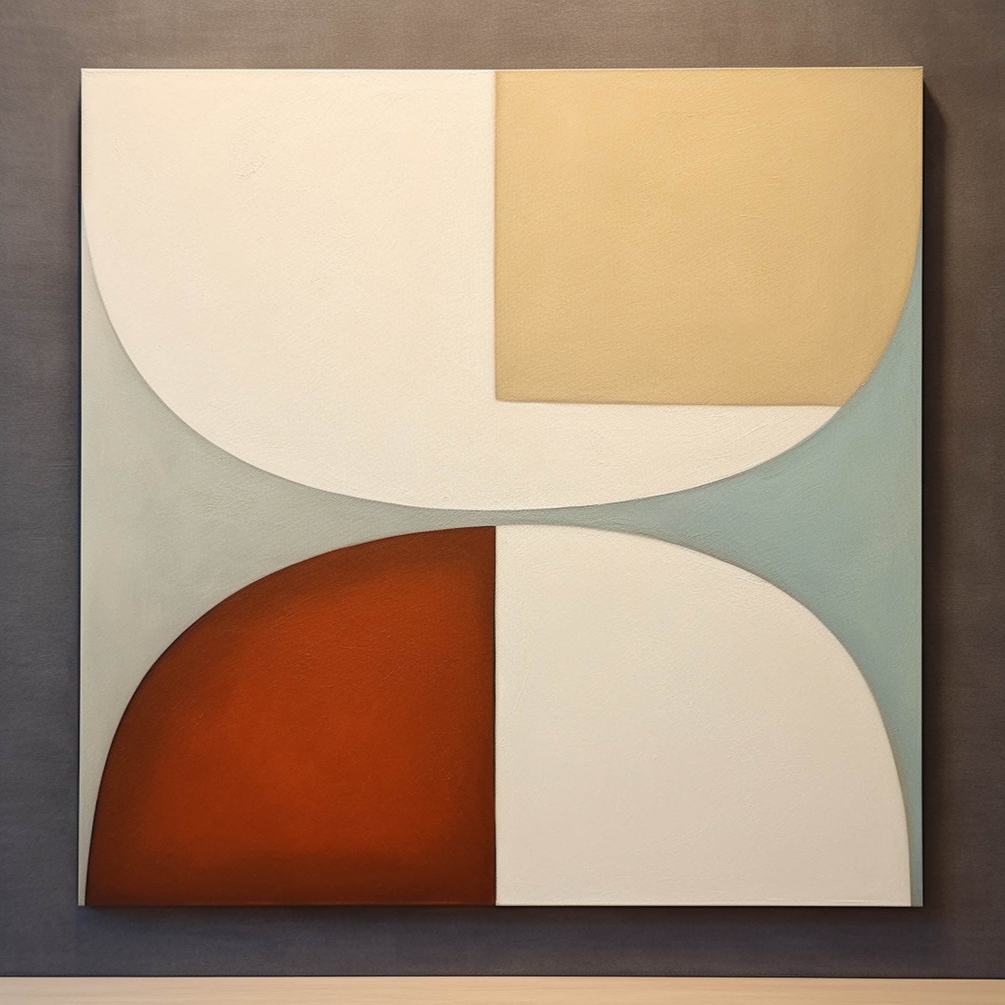 Abstract Geometric Oil Painting for Contemporary Home Decor and Modern Aesthetic