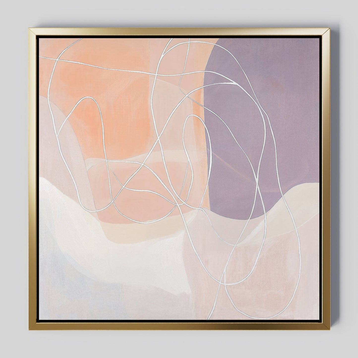 Abstract Soft Patterns Oil Painting for Modern Home Decor