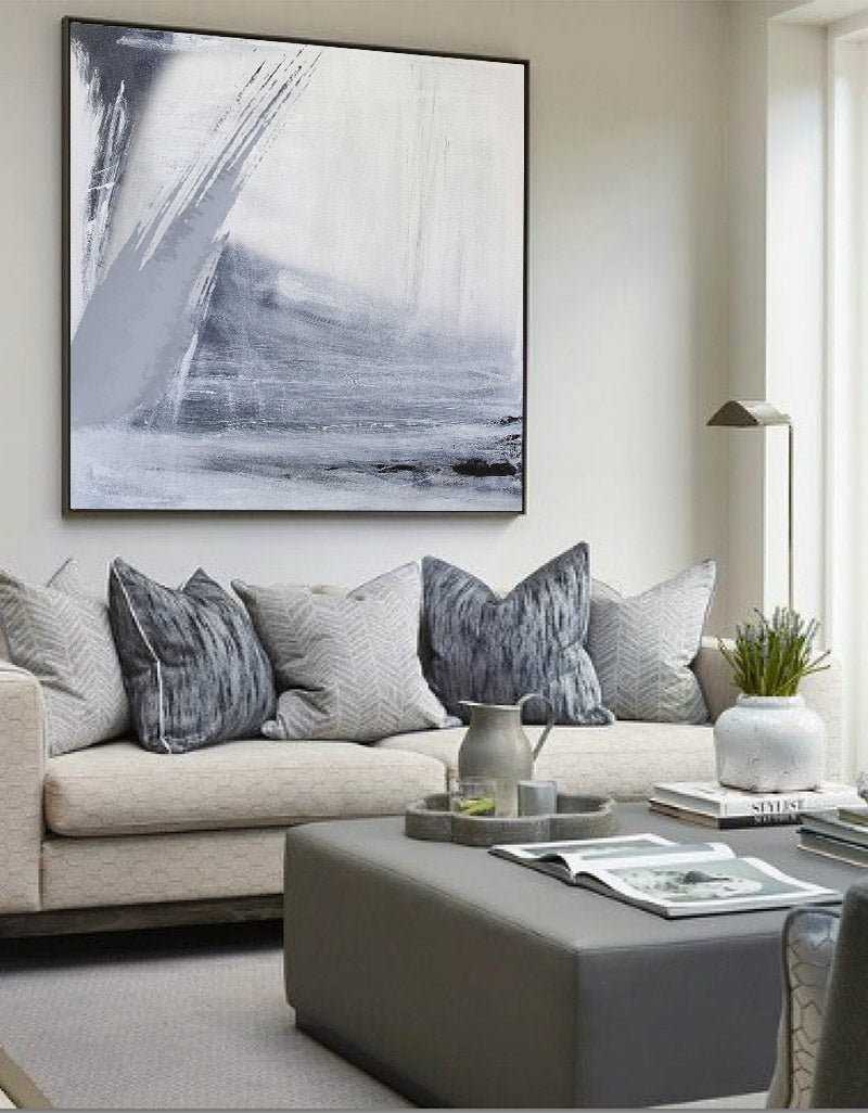 Contemporary Abstract Minimalist Oil Painting for Modern Home Décor