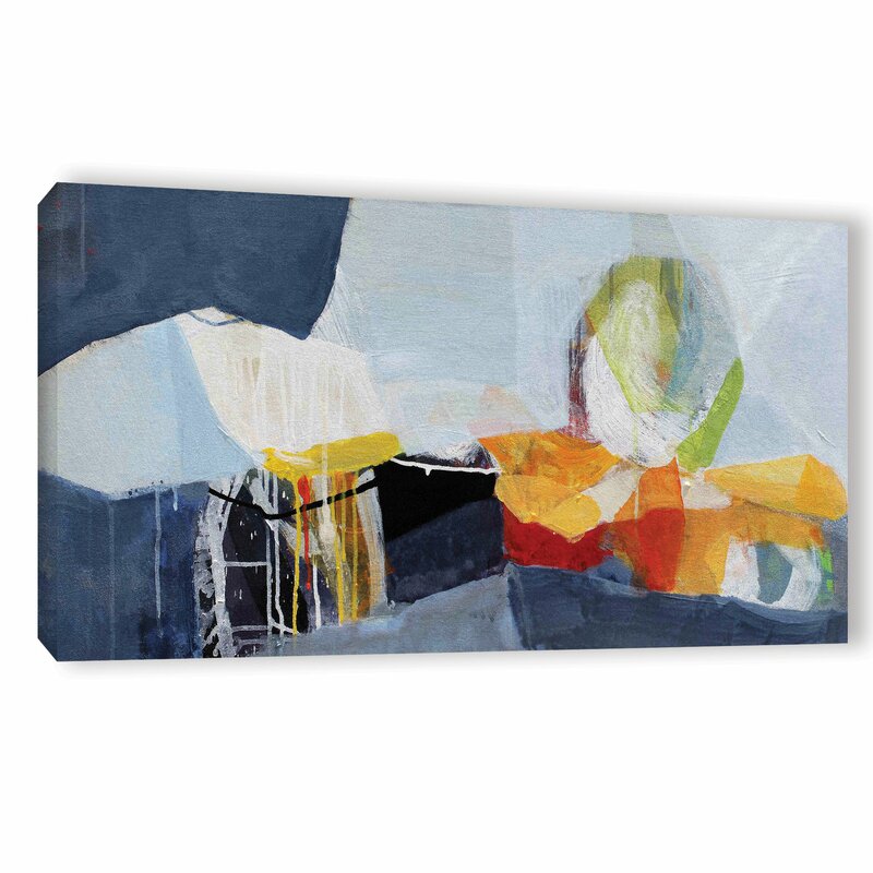 Vibrant Abstract Oil Painting of Colorful Still Life on Canvas