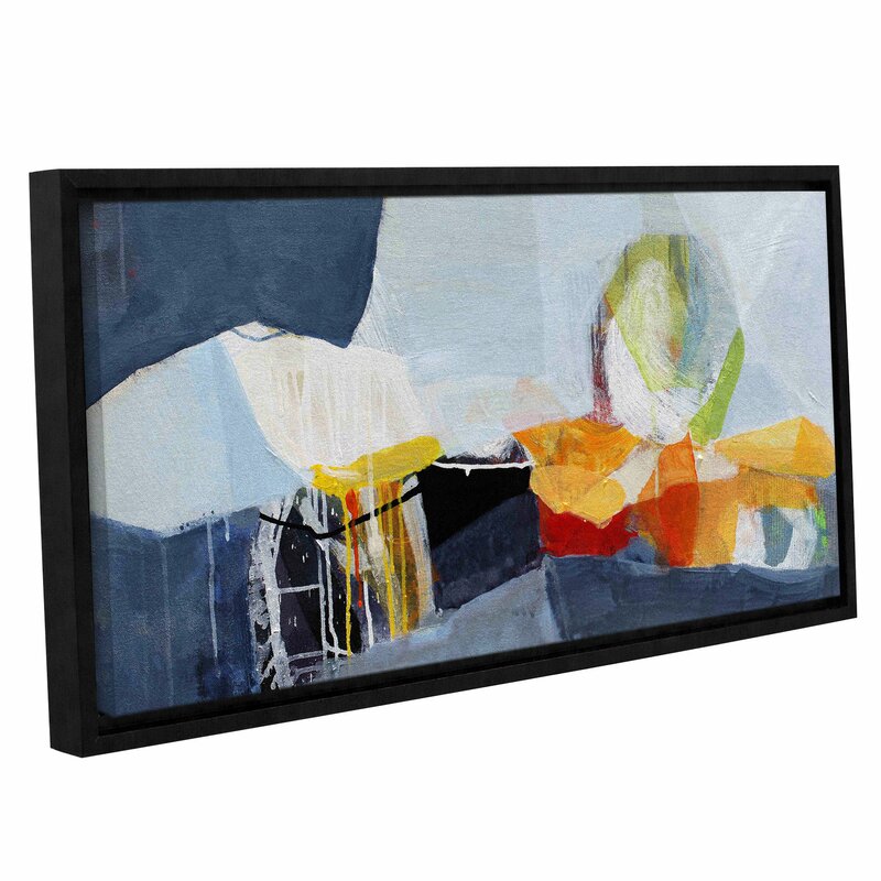 Vibrant Abstract Oil Painting of Colorful Still Life on Canvas