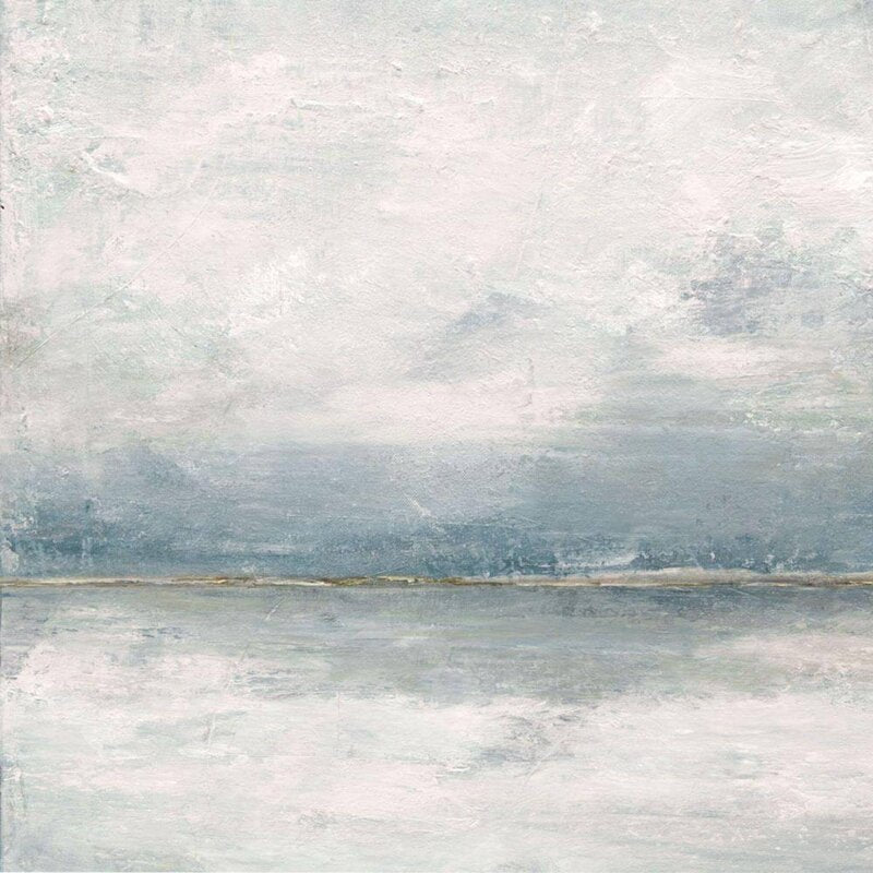 Serene Coastal Landscape Oil Painting - Tranquil Seascape on Canvas