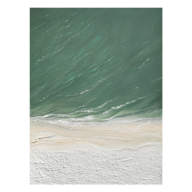 Coastal California Waves Quiet Tide Beach Oil Painting 108CC