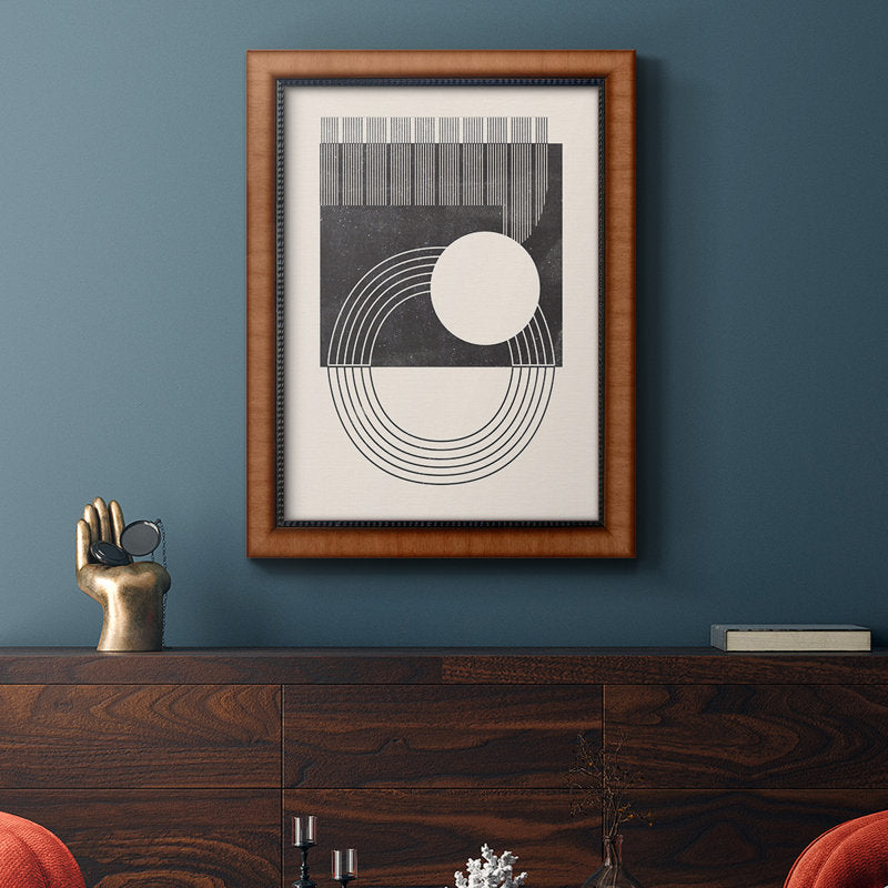 Modern Geometric Abstract Oil Painting - Premium Framed Art for Home Décor