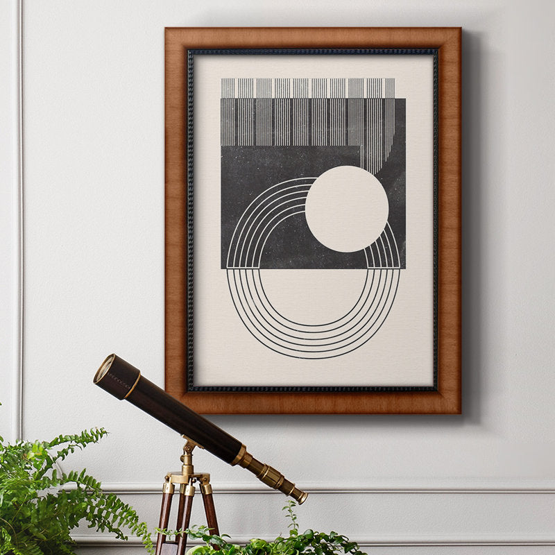 Modern Geometric Abstract Oil Painting - Premium Framed Art for Home Décor