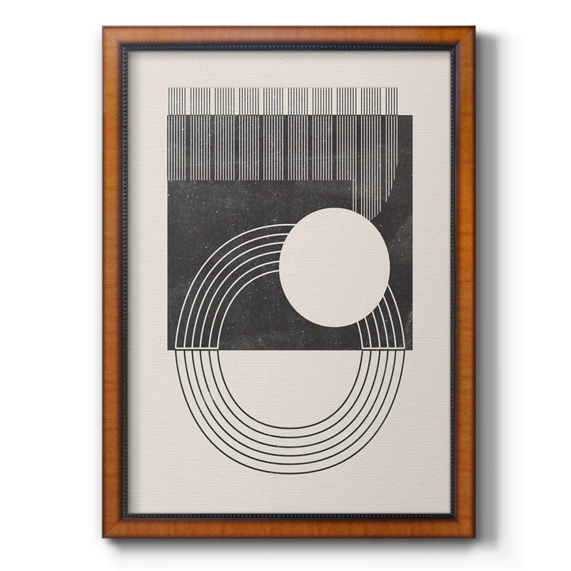 Modern Geometric Abstract Oil Painting - Premium Framed Art for Home Décor