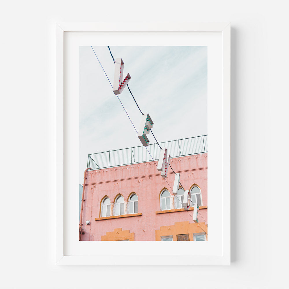 Coastal Serenity: Santa Monica, Palm Oasis, and Venice Beach Art Triptych