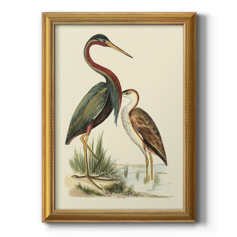 Elegant Water Birds Oil Painting for Nature Lovers and Home Decor