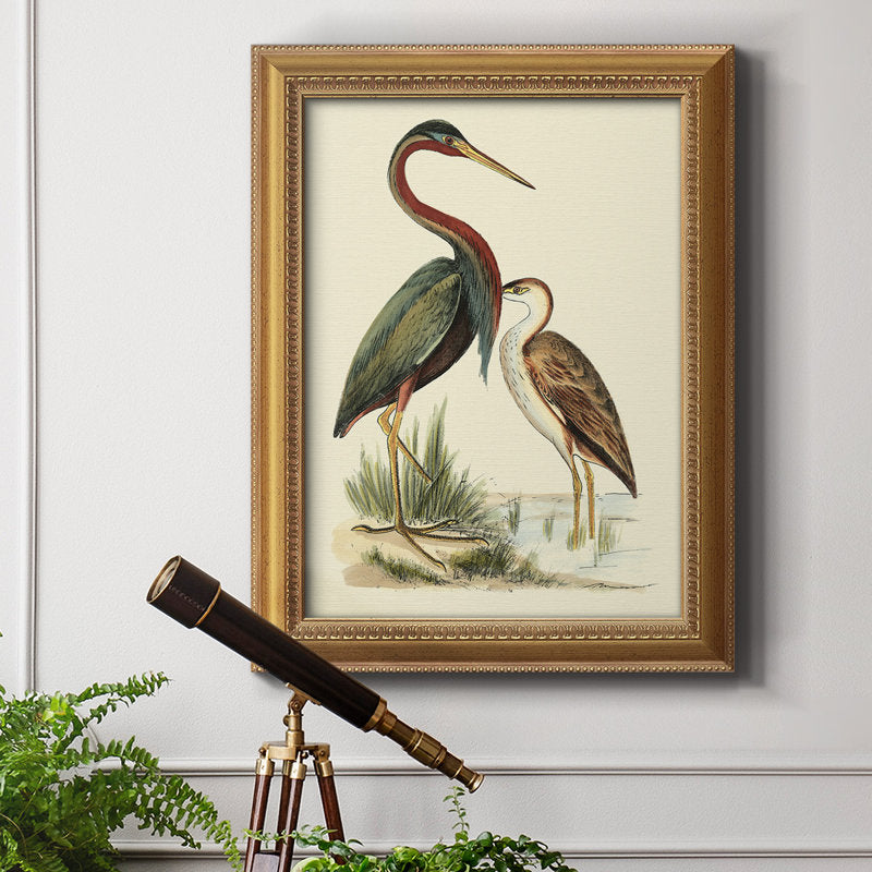 Elegant Water Birds Oil Painting for Nature Lovers and Home Decor