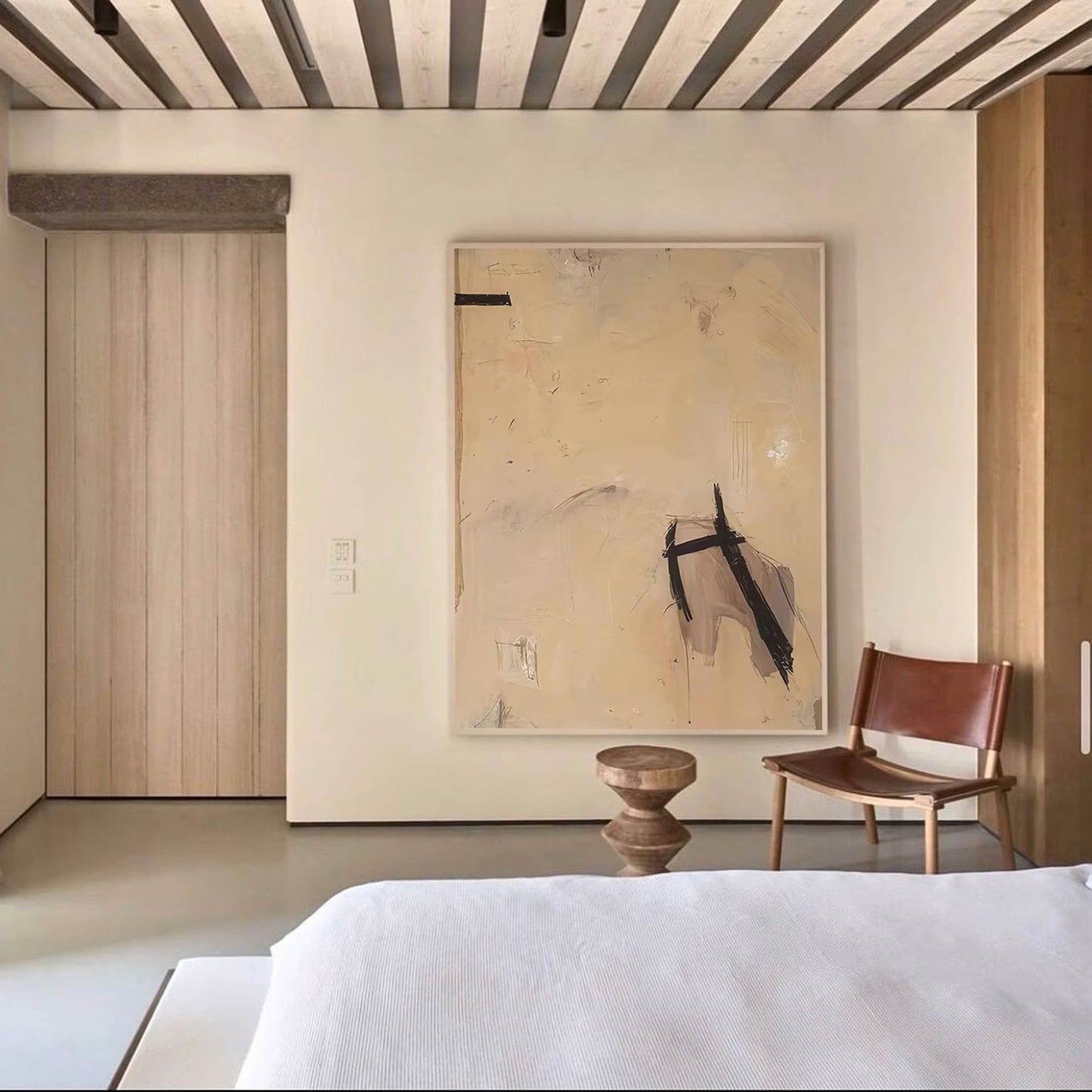 Modern Minimalist Abstract Oil Painting for Contemporary Home Décor
