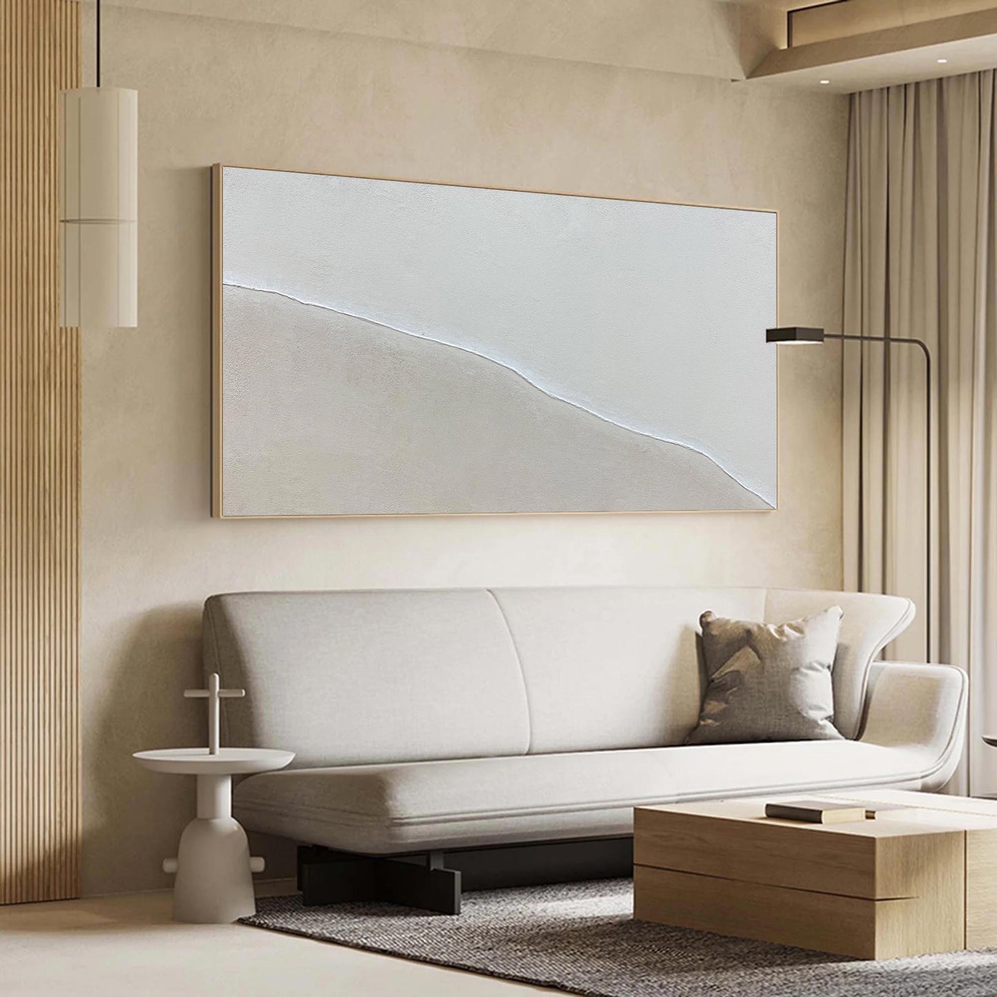 Contemporary Minimalist Abstract Oil Painting for Modern Home Decor