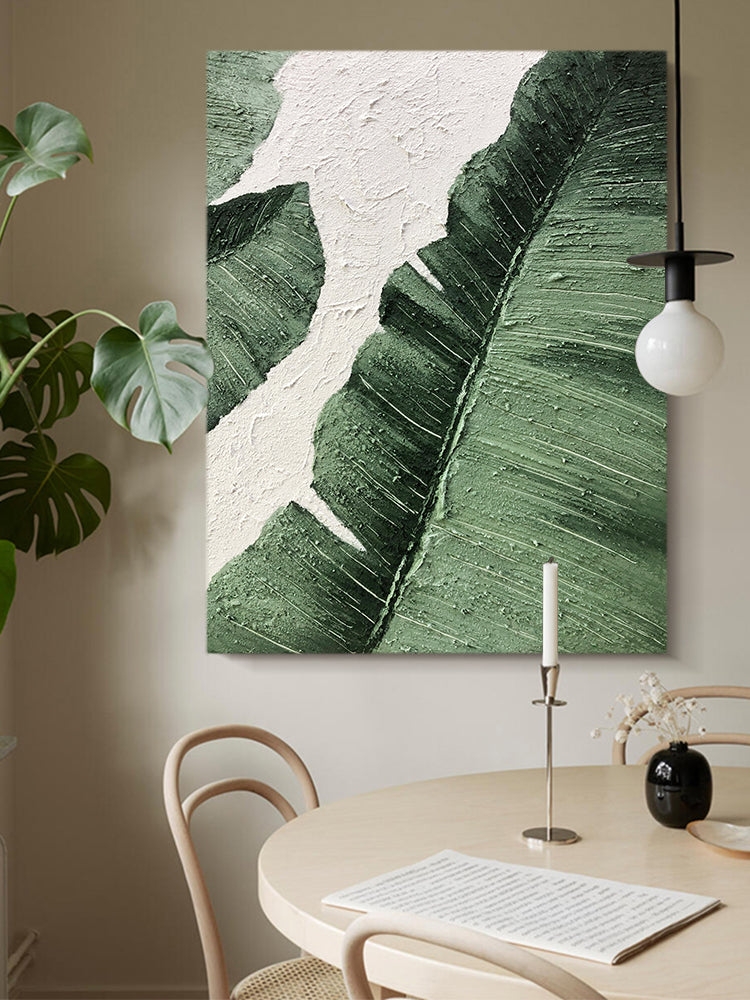 Enlarge Palm Leaf California Style Abstract Oil Painting