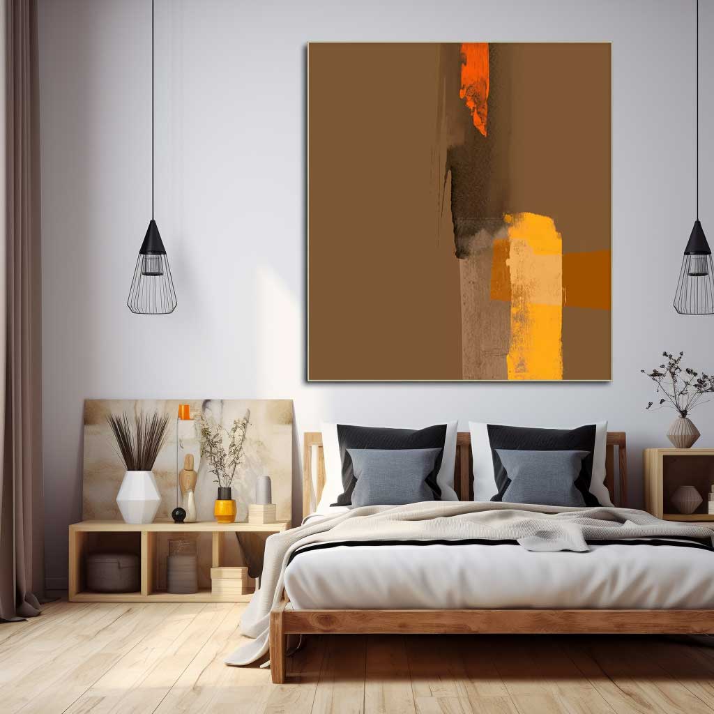 Contemporary Minimalist Oil Painting for Modern Interior Decor