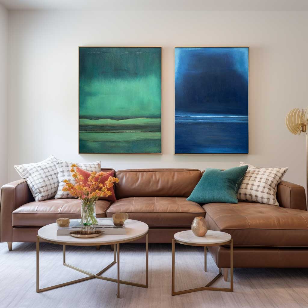 Contemporary Abstract Landscape Oil Painting for Modern Home Decor
