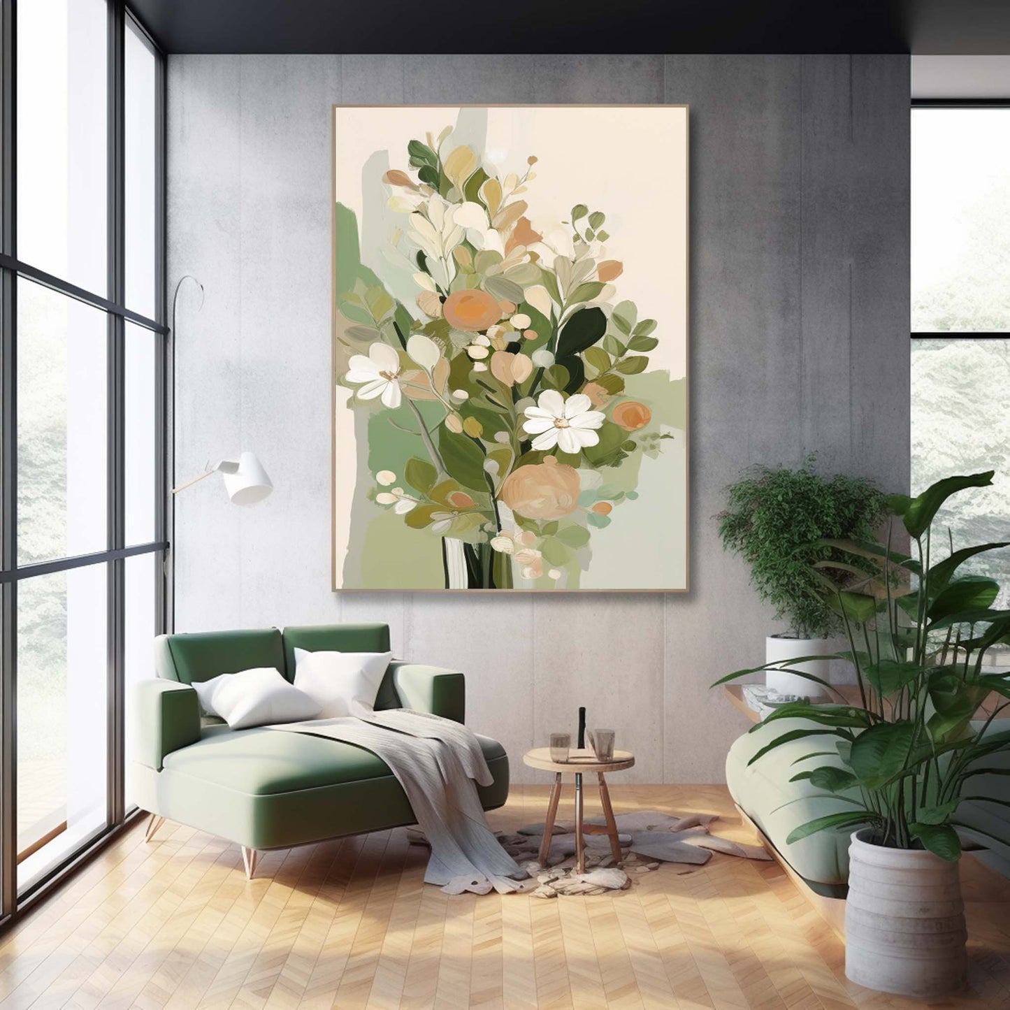 Elegant Floral Oil Painting for Home Decor and Art Lovers