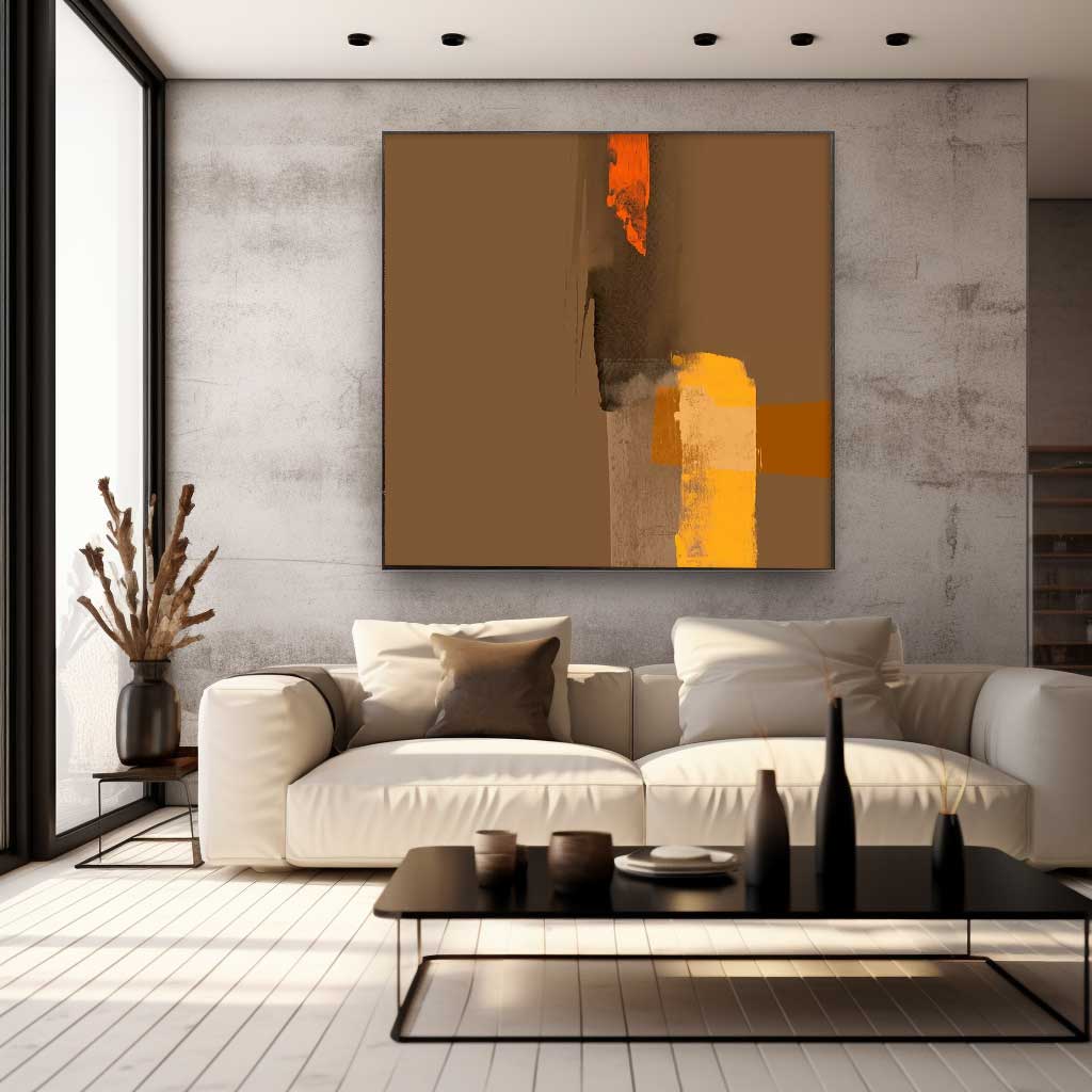 Contemporary Minimalist Oil Painting for Modern Interior Decor