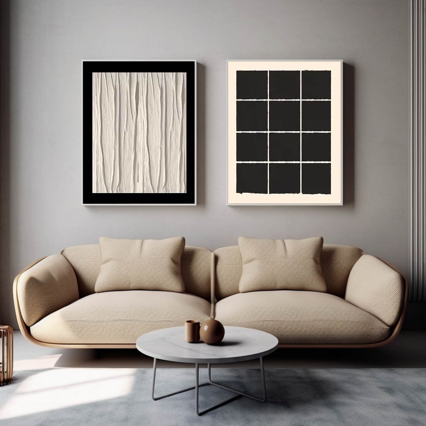 Elegant Minimalist Oil Painting for Modern Home Decor and Art Enthusiasts
