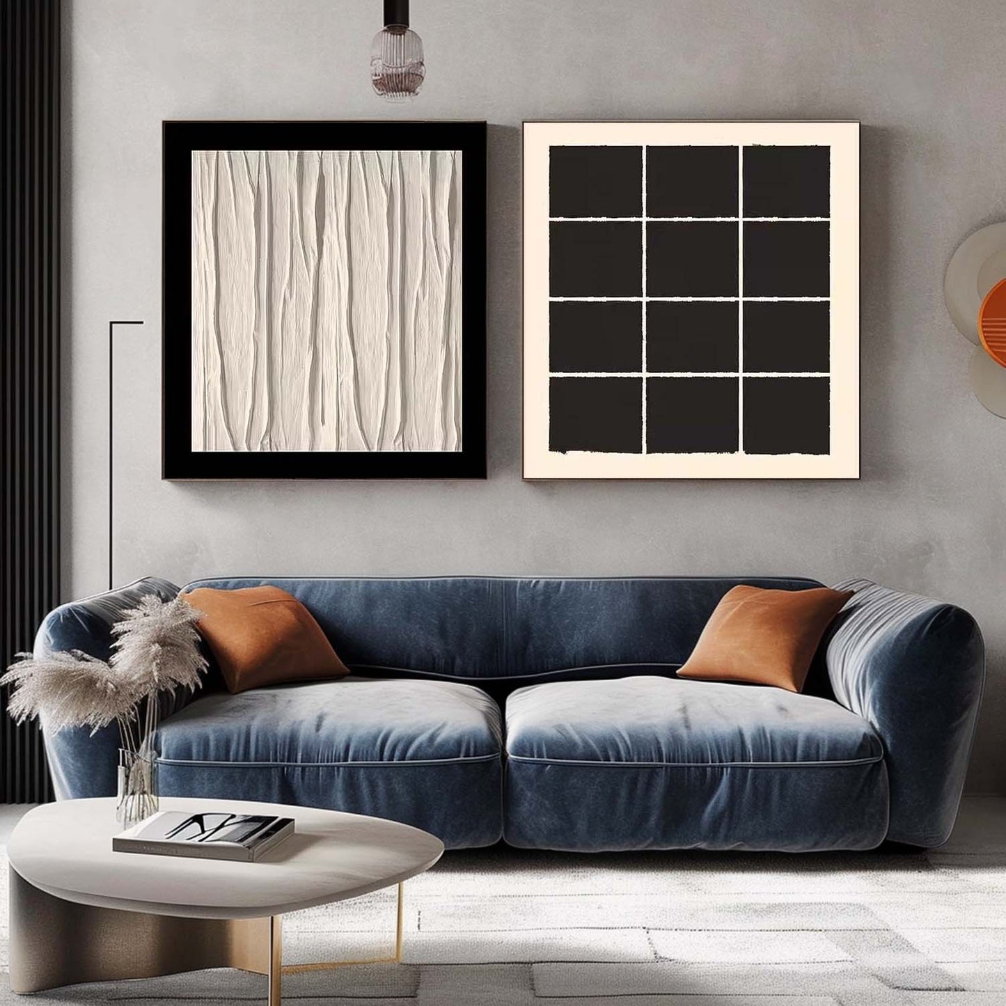 Elegant Minimalist Oil Painting for Modern Home Decor and Art Enthusiasts