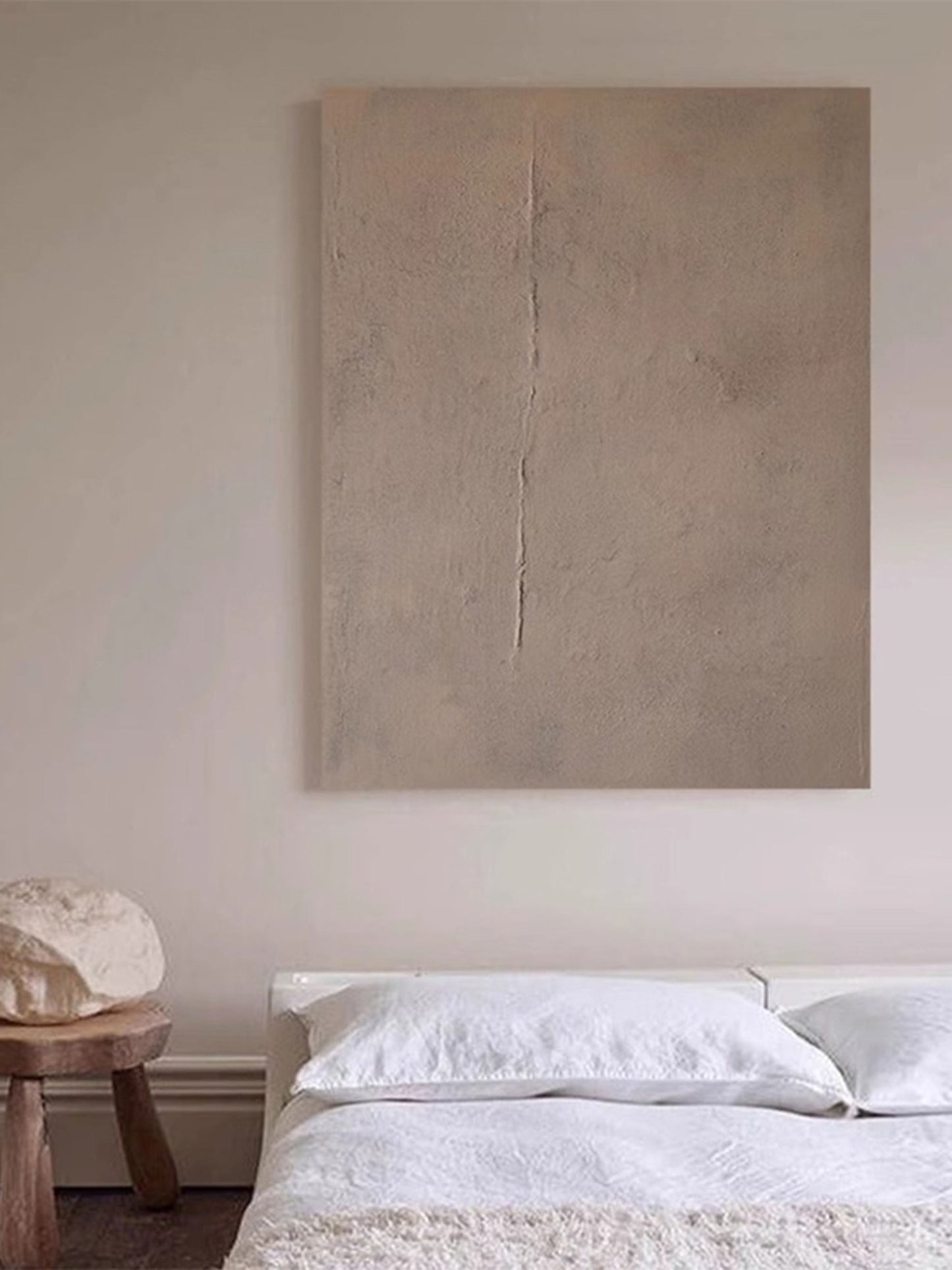 Contemporary Minimalist Abstract Oil Painting for Modern Home Decor