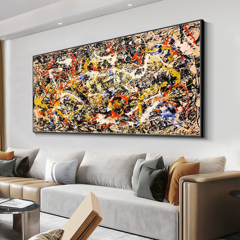 Colorful Abstract Oil Painting for Modern Home Decor