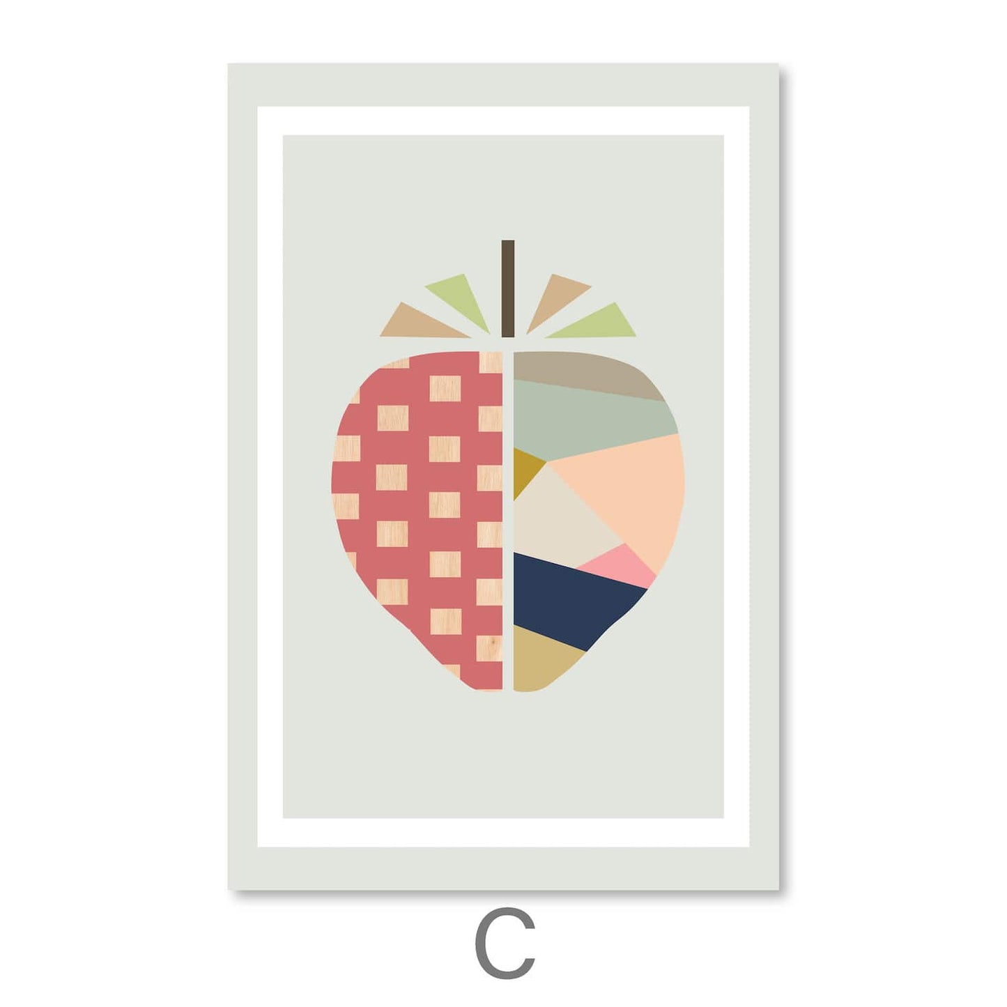 Contemporary Abstract Fruit Art - Colorful Canvas Wall Decor for Modern Spaces
