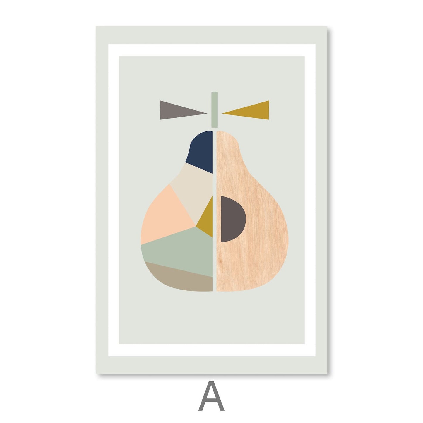 Contemporary Abstract Fruit Art - Colorful Canvas Wall Decor for Modern Spaces