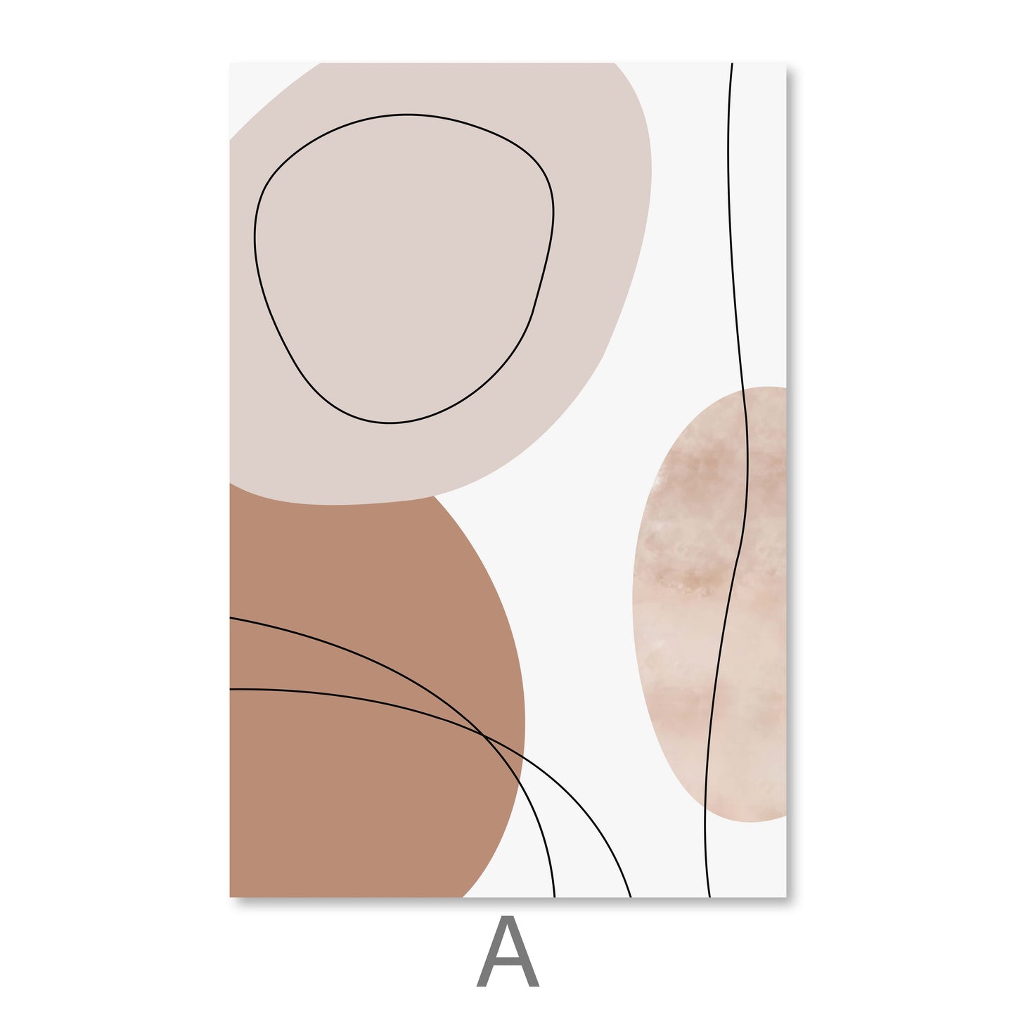 Contemporary Abstract Pastel Art Triptych for Modern Home Décor