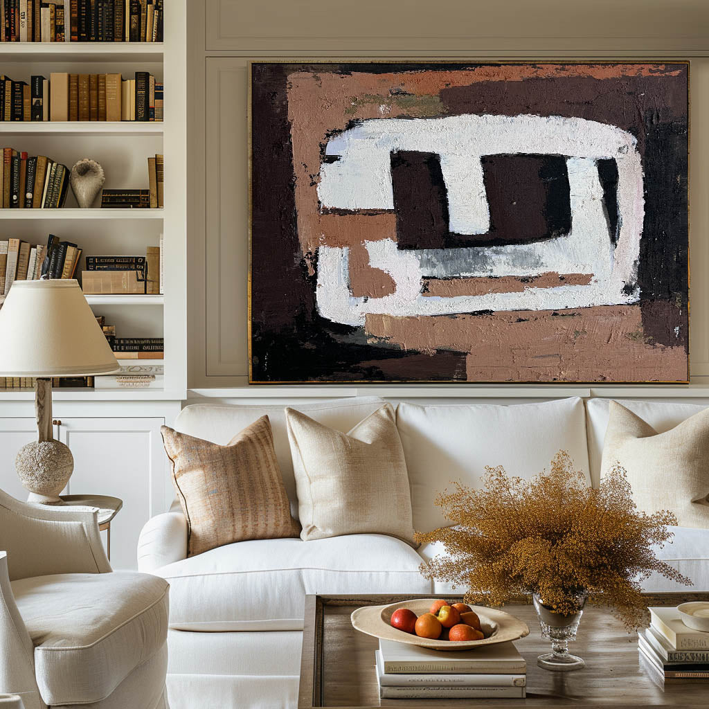 Contemporary Abstract Oil Painting for Modern Home Decor Elegance