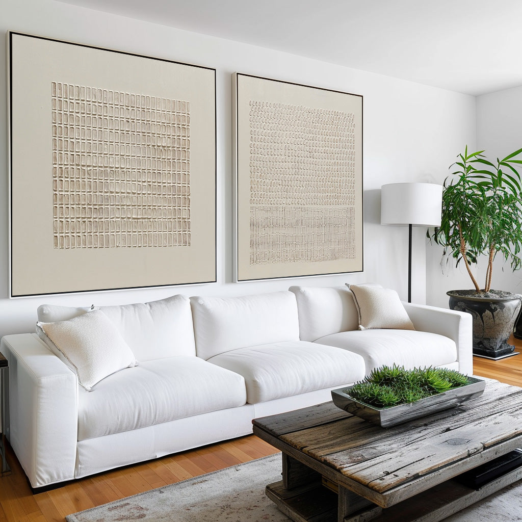 Contemporary Abstract Duo for Modern Home Decor and Artistic Touch