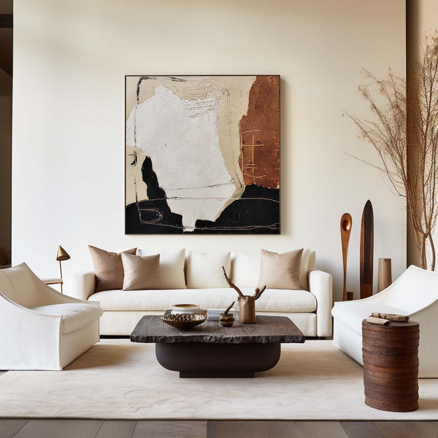 Contemporary Abstract Oil Painting for Modern Home Decor and Art Collection