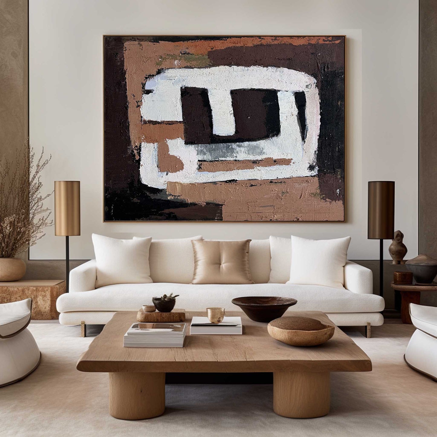 Contemporary Abstract Oil Painting for Modern Home Decor Elegance
