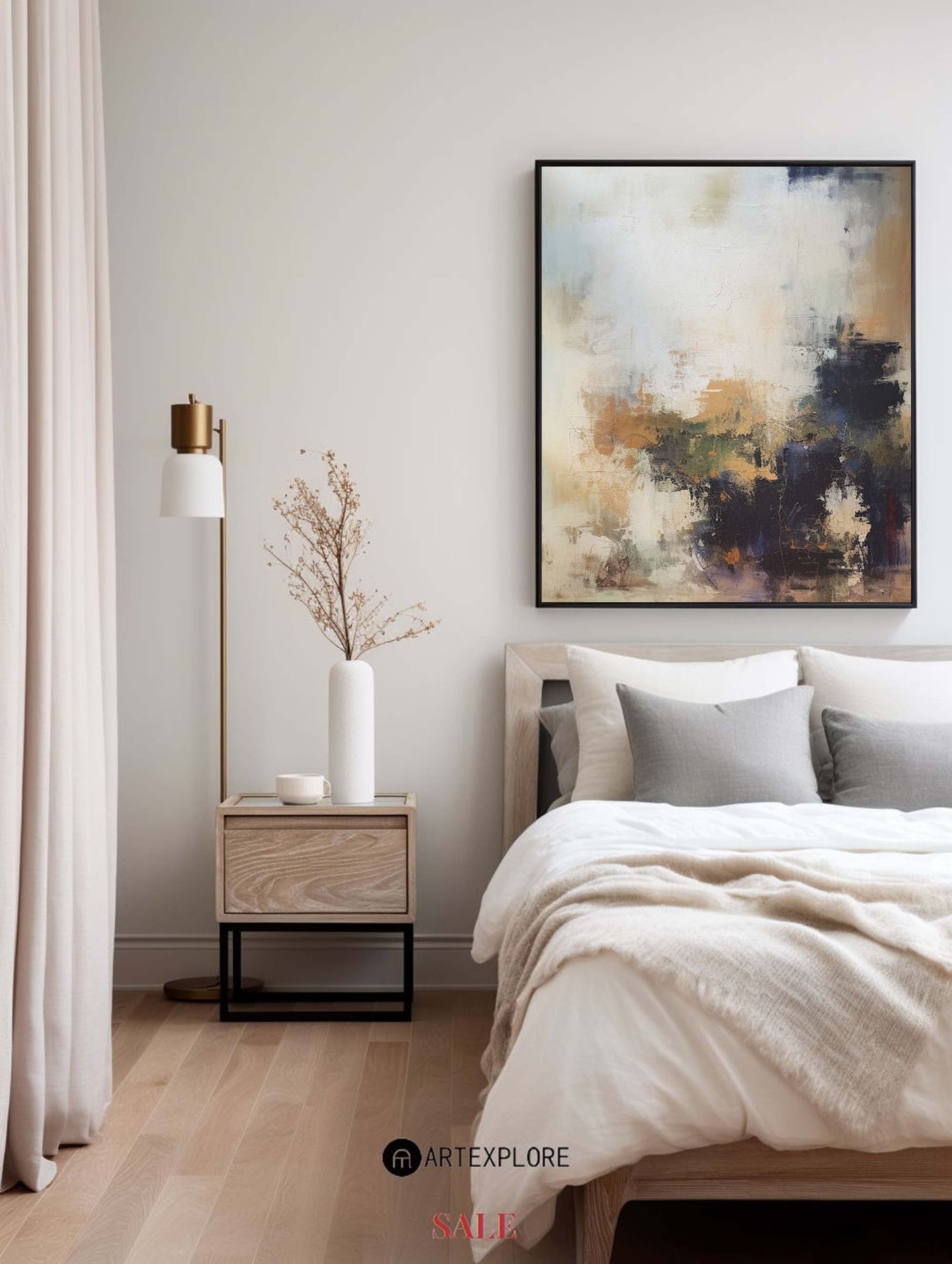 Contemporary Abstract Oil Painting for Modern Home Decor