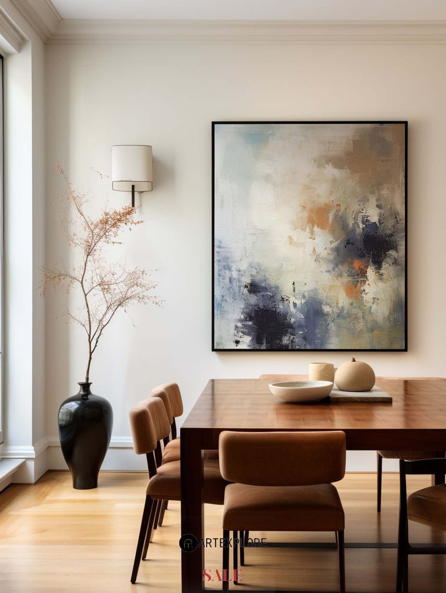 Contemporary Abstract Oil Painting for Modern Home Decor and Artistic Expression