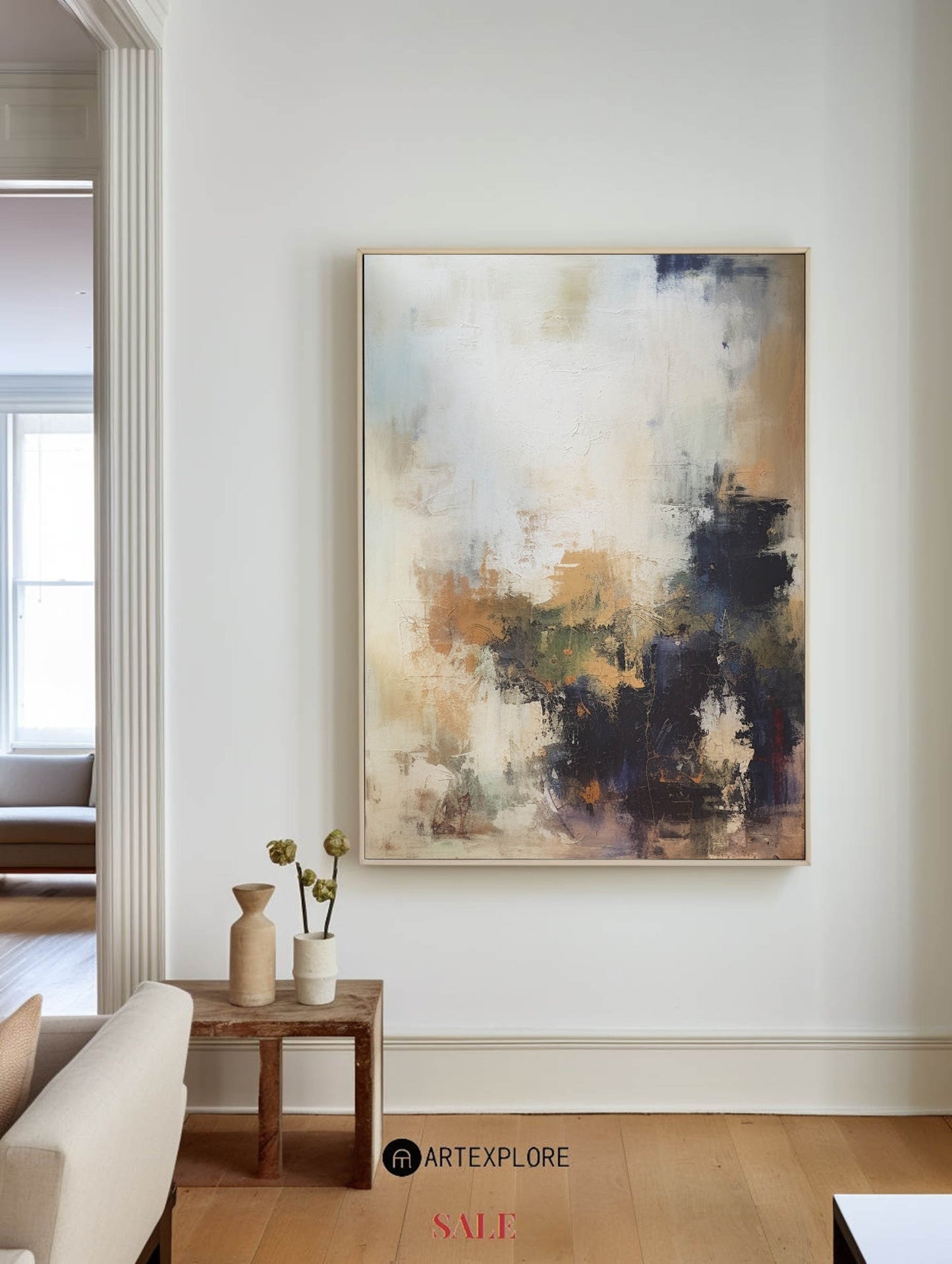 Contemporary Abstract Oil Painting for Modern Home Decor