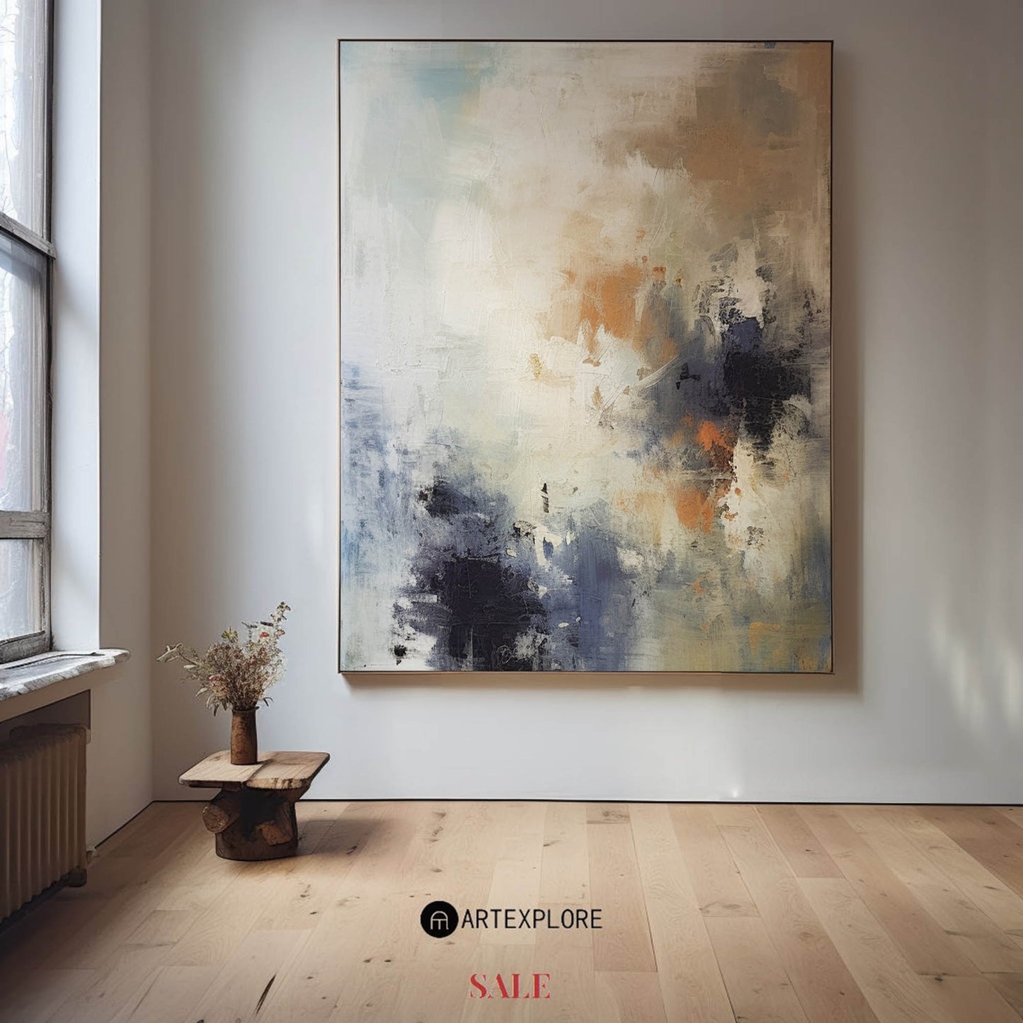 Contemporary Abstract Oil Painting for Modern Home Decor and Artistic Expression