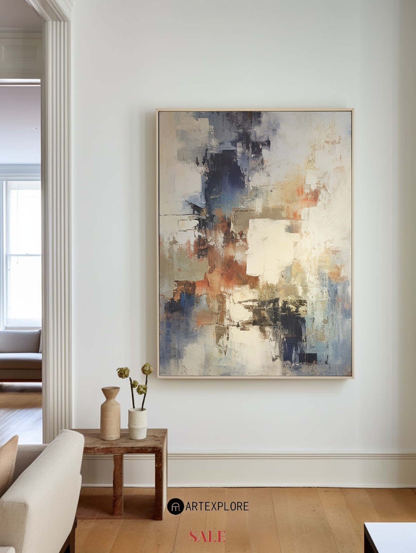 Contemporary Abstract Oil Painting for Modern Home Décor and Art Collection
