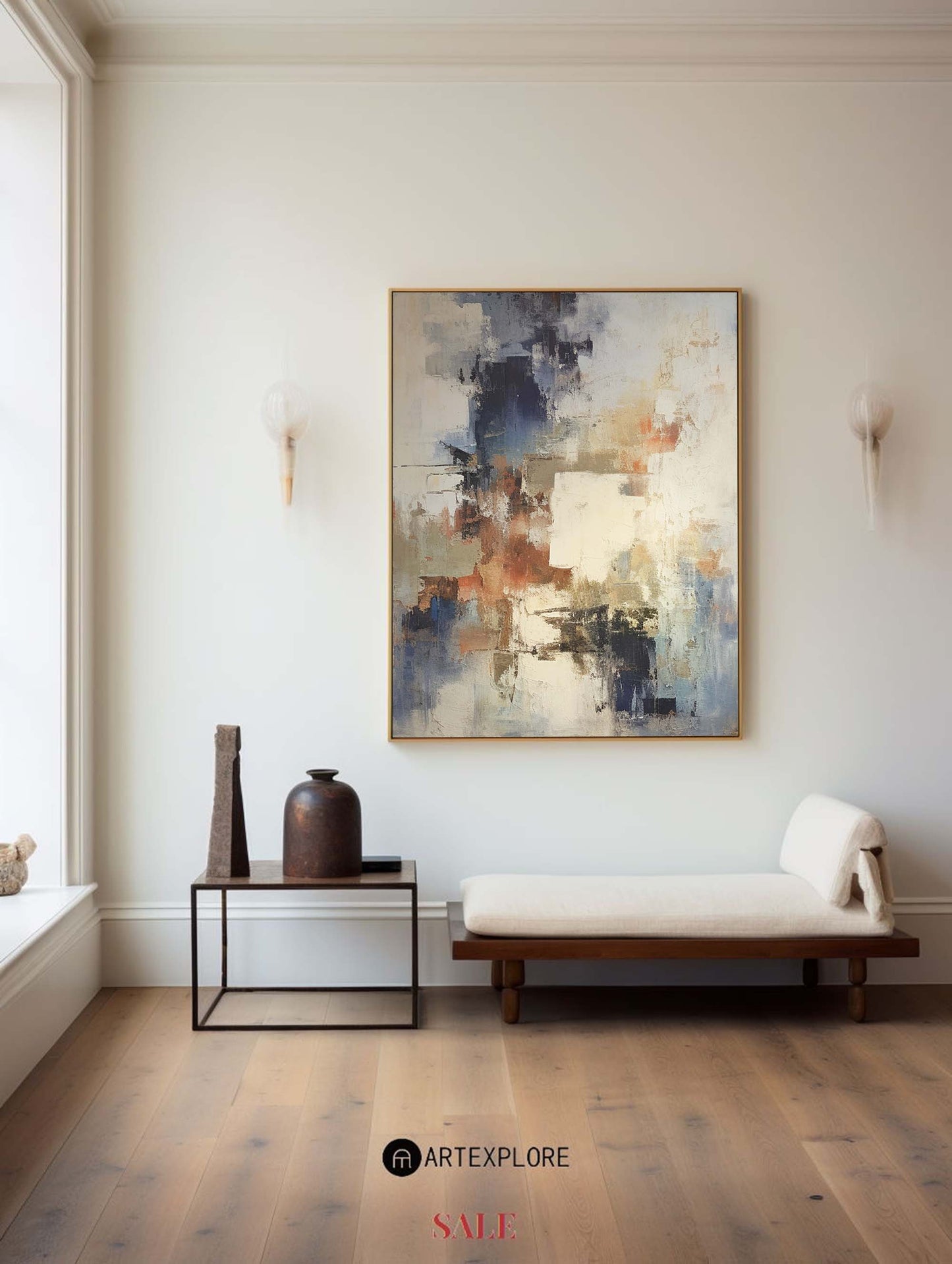 Contemporary Abstract Oil Painting for Modern Home Décor and Art Collection
