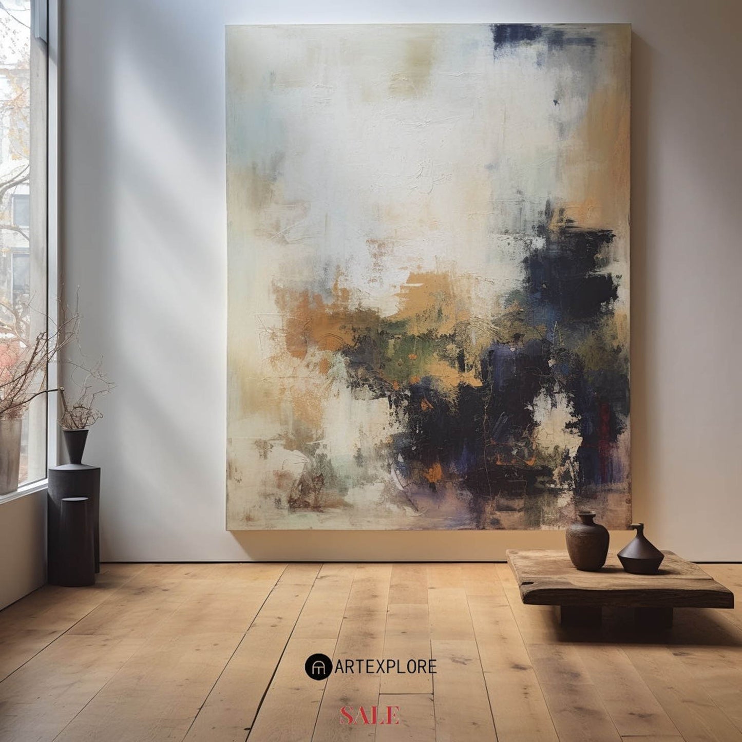 Contemporary Abstract Oil Painting for Modern Home Decor