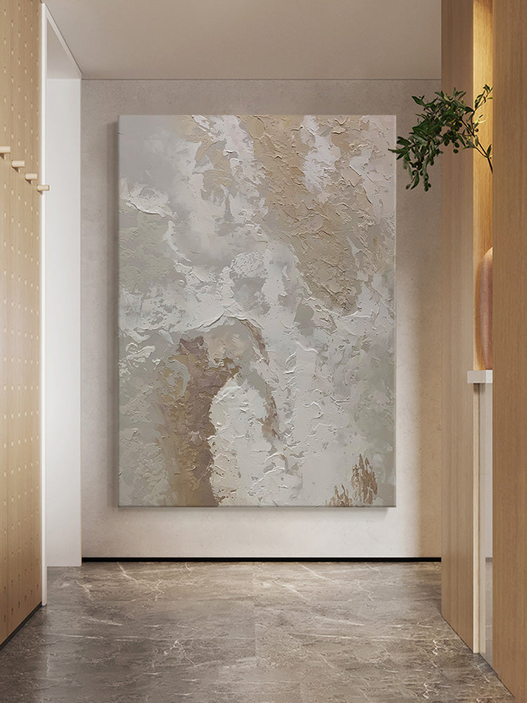 Natural Stone Neutral Aesthetic Oil Painting