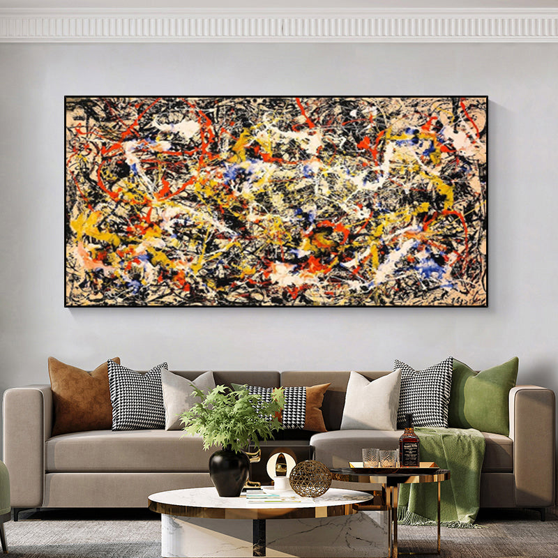 Colorful Abstract Oil Painting for Modern Home Decor