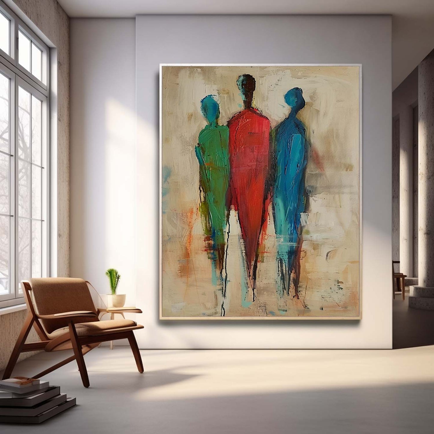 Abstract Figures Oil Painting for Modern Home Decor