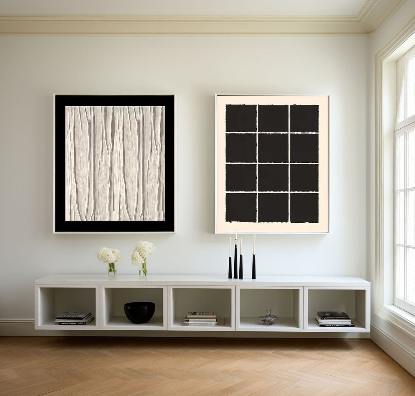 Elegant Minimalist Oil Painting for Modern Home Decor and Art Enthusiasts