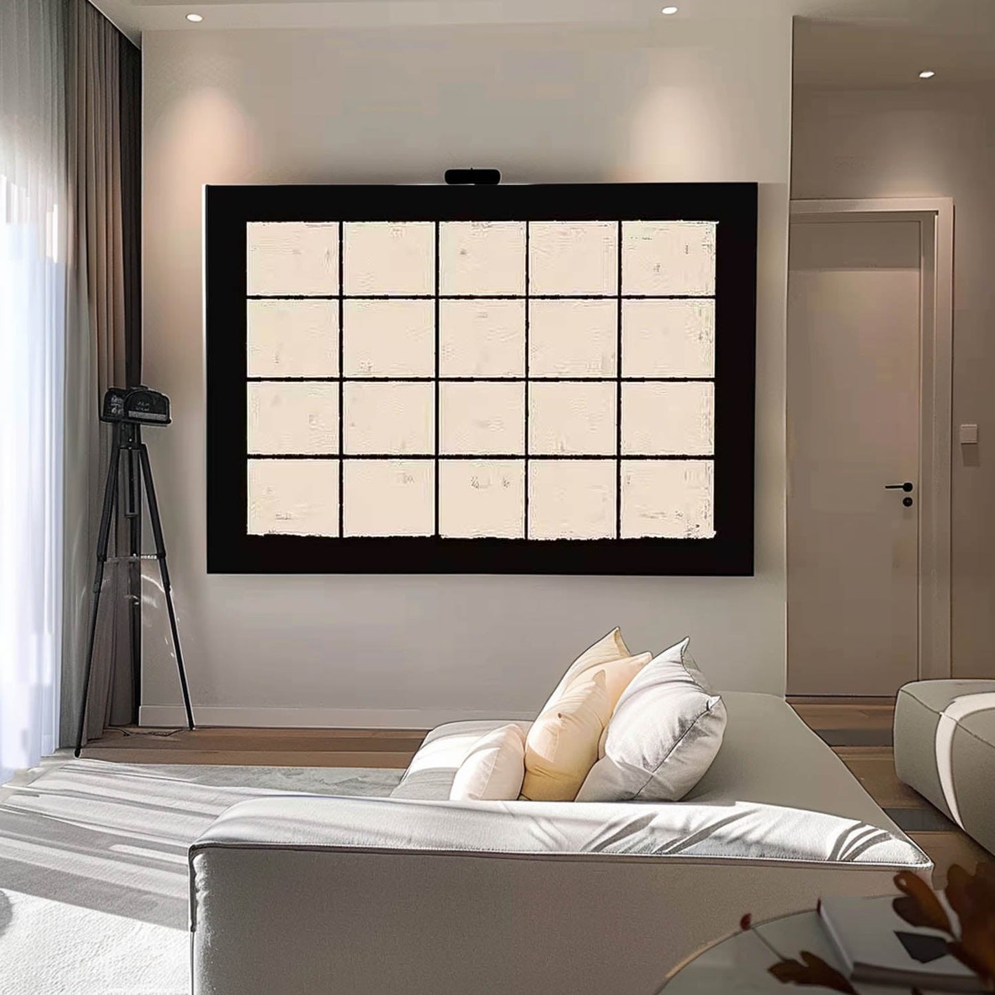 Elegant Minimalist Oil Painting for Modern Home Décor and Art Lovers