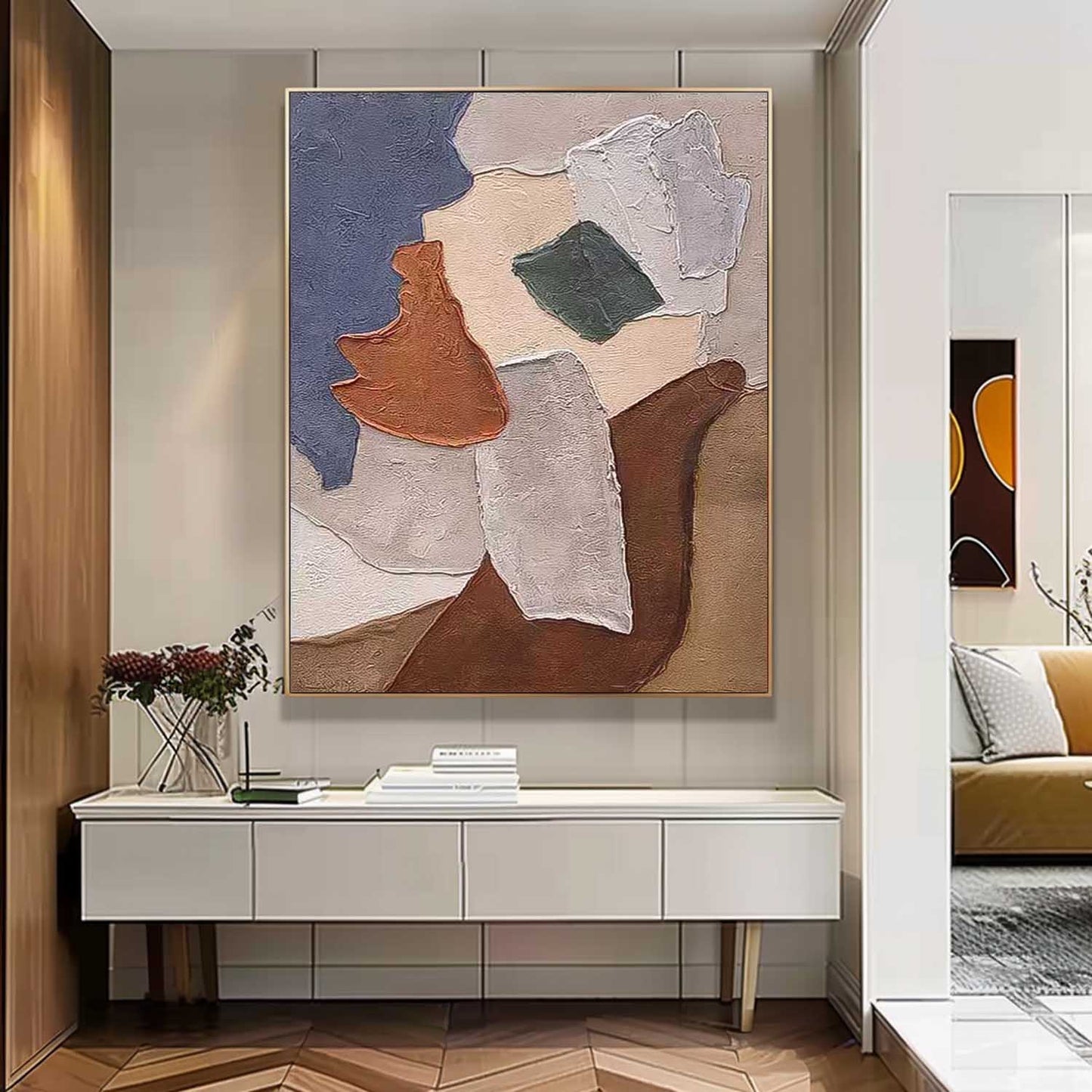 Contemporary Abstract Oil Painting for Modern Home Décor